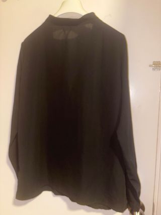Blusa Negra Amichi Talla L Botones Dorados