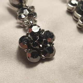 Pendientes vintage mineral negro - Ref. 2510182125