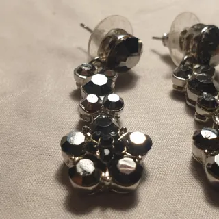 Pendientes vintage mineral negro - Ref. 2510182125