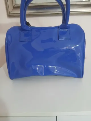 Borsa Liu Jo Blu Ecopelle Verniciata