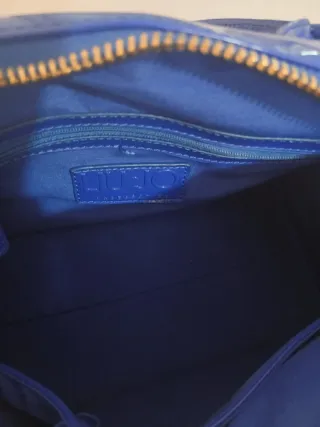 Borsa Liu Jo Blu Ecopelle Verniciata