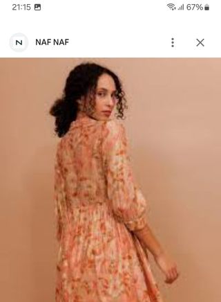 Vestido Naf Naf estampado flores corto