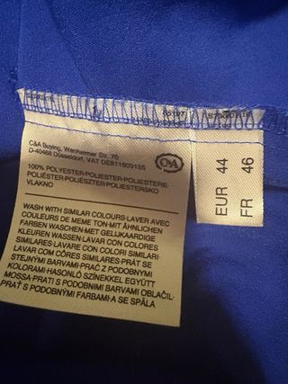 Blusa azul Yessica talla 44