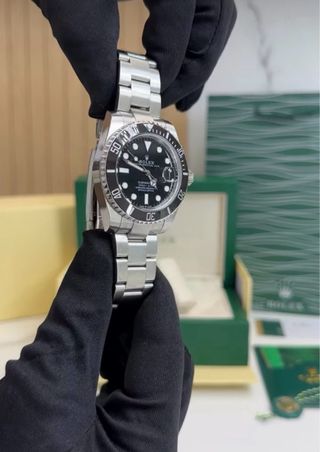 Reloj Rolex Submariner Negro/Plateado