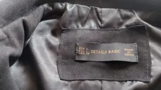 Chaqueta Antelina Negra Talla L