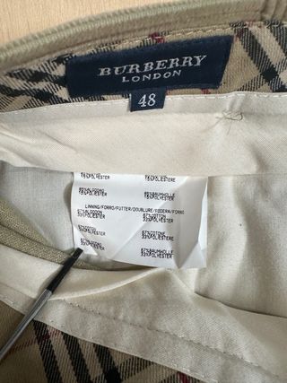 Pantalón pana Burberry beige hombre XL