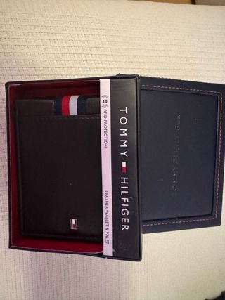 Cartera Tommy Hilfiger Negra Hombre 