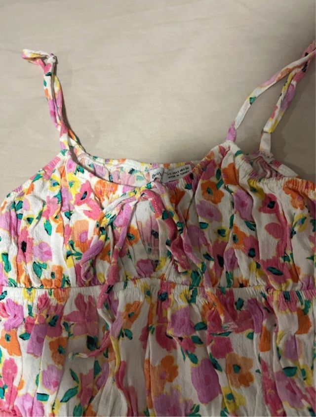 Mono floral Bershka corto