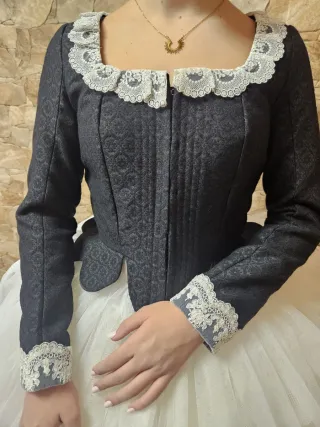 Corpiño Fallera Negro con Encaje