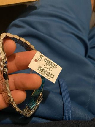 Reloj Cartier Plata y Blanco