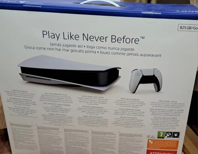 Caja PS5 Sony. PlayStation 5. Precio 10€.