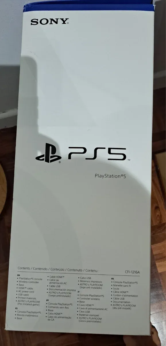 Caja PS5 Sony. PlayStation 5. Precio 10€.