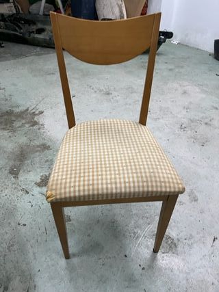 Conjunto mesa y 6 sillas comedor madera