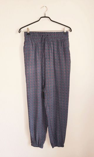 Pantalón suelto estampado harén talla única