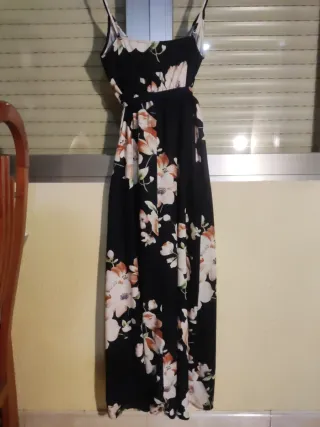 Vestido largo estampado floral