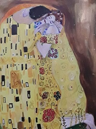 El Beso de Klimt - Reproducción Pintada a Mano