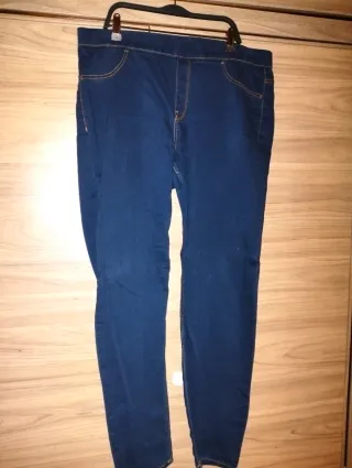 Pantalones vaqueros azules mujer elásticos