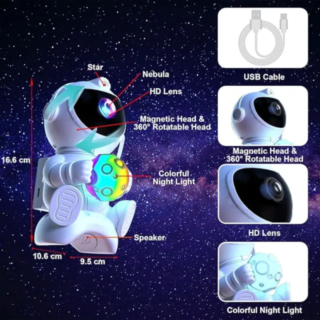 Proyector Estrellas con Altavoz Bluetooth