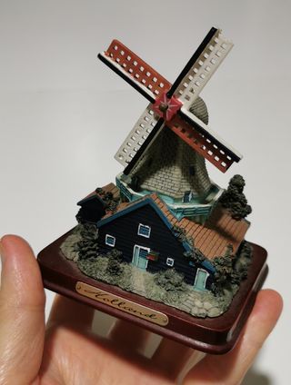 Maqueta Z molino de viento diorama tren eléctrico
