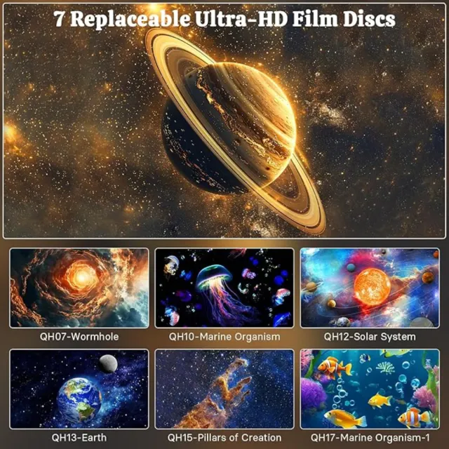 Proyector Galaxia 7 Discos