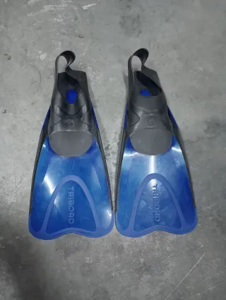 Pinne da nuoto blu Tribord