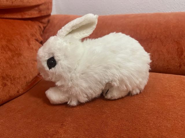 Conejito de peluche blanco