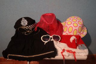 ¡OFERTA! Lote 9 Artículos Disfraz/Carnaval/Fiesta