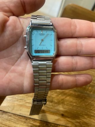 Reloj Casio Analógico Digital Turquesa