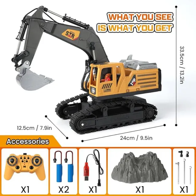 Excavadora teledirigida para niños