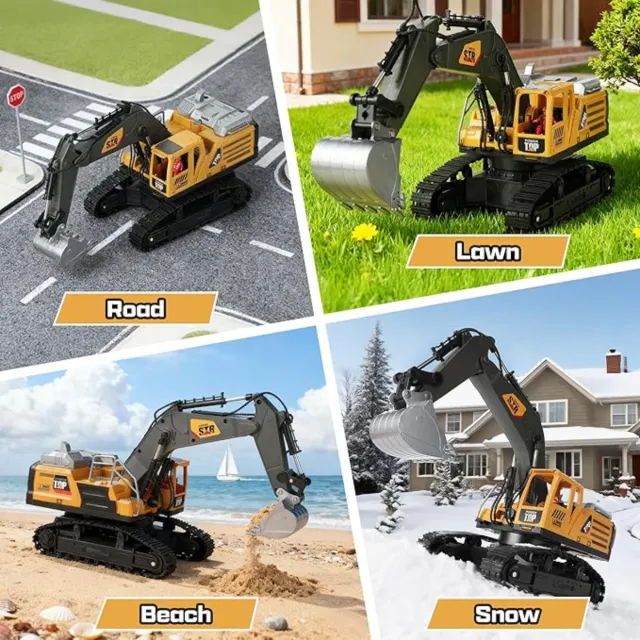 Excavadora teledirigida para niños