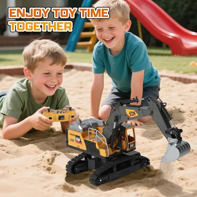 Excavadora teledirigida para niños