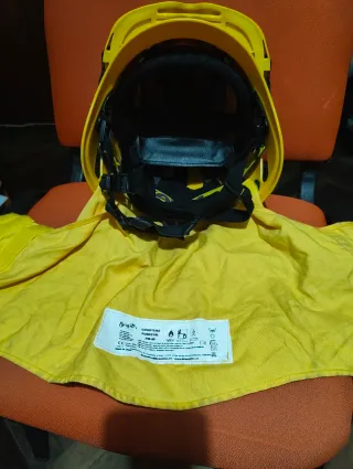 Casco bombero forestal amarillo Vallfirest