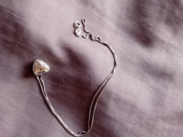 Collana con ciondolo a cuore in argento