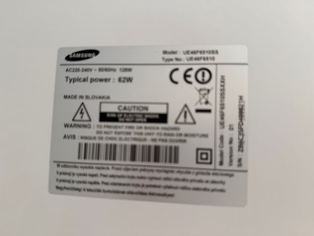 Smart TV Samsung 46 blanca