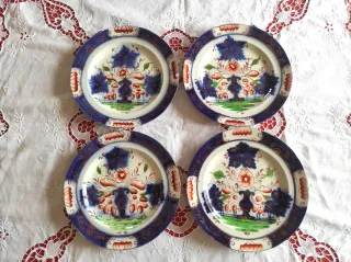 4 Piatti Inglesi England 1850