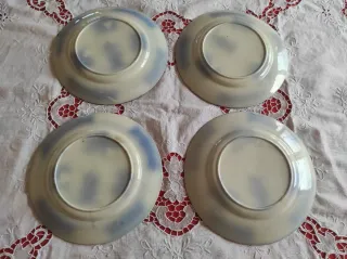 4 Piatti Inglesi England 1850
