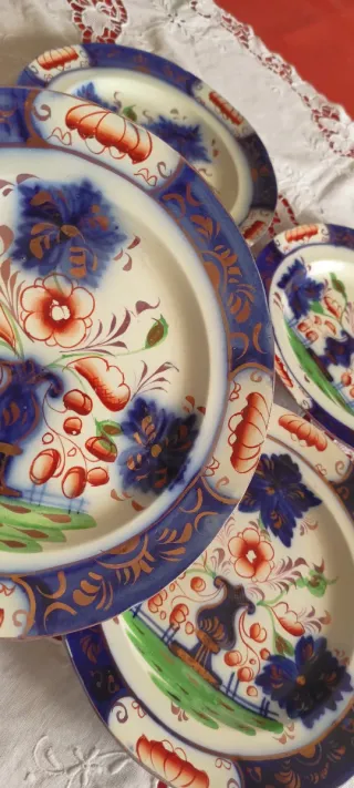 4 Piatti Inglesi England 1850