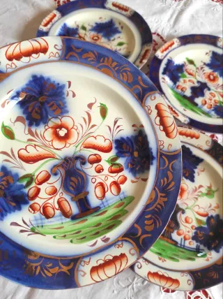 4 Piatti Inglesi England 1850