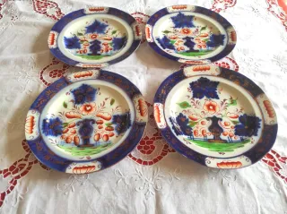 4 Piatti Inglesi England 1850