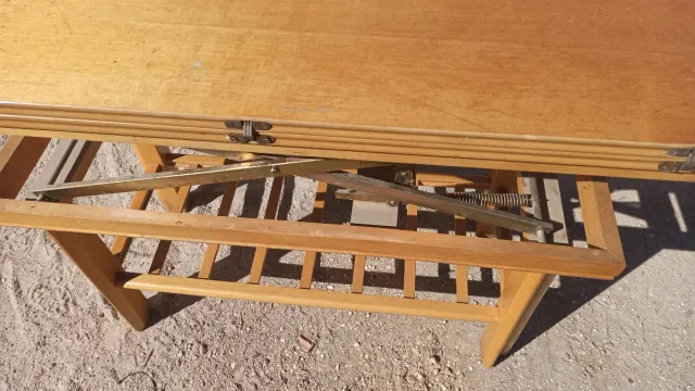 Mesa extensible madera y metal