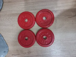 DISCOS 4 PESAS 1KG DE 20MM SALTER