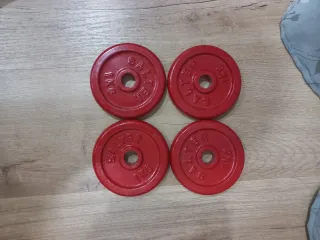 DISCOS 4 PESAS 1KG DE 20MM SALTER