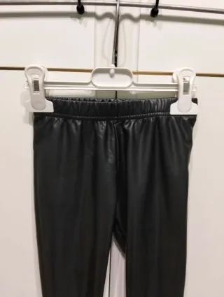 Leggings similpelle bambina 5/6 anni