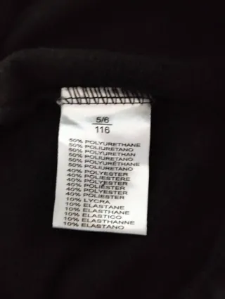 Leggings similpelle bambina 5/6 anni