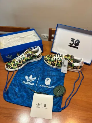 Adidas x Bape Stan Smith Talla 43.5 Nuevas