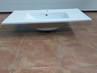 Lavabo porcelana blanco mueble aseo