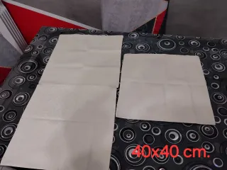 3 copricuscini beige 40x40 cm