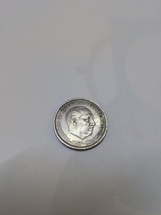 Moneda 1957 Franco Caudillo de España