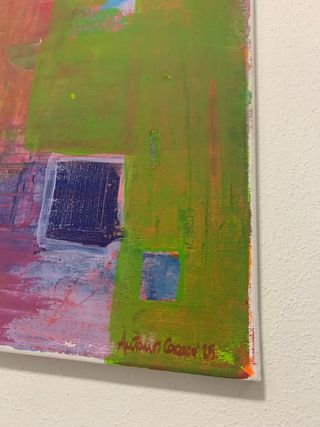 Quadro astratto Città 30x40 cm