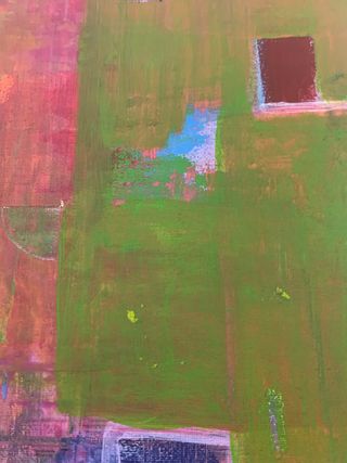 Quadro astratto Città 30x40 cm